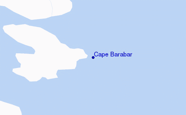 mappa di localizzazione di Cape Barabar