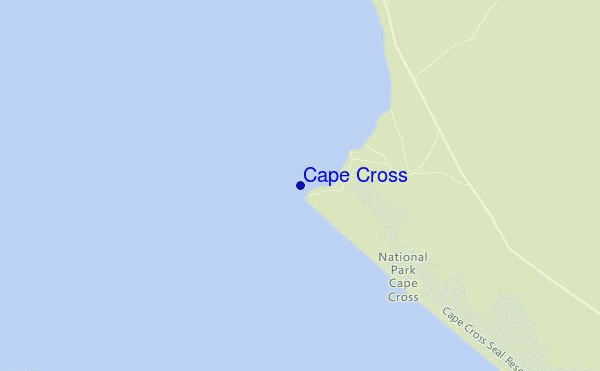 mappa di localizzazione di Cape Cross
