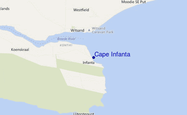mappa di localizzazione di Cape Infanta