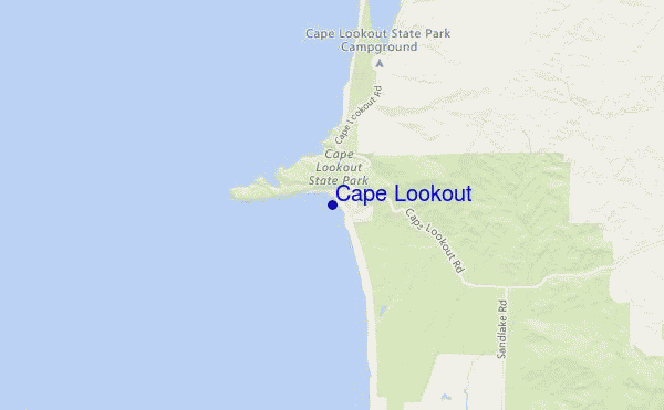 mappa di localizzazione di Cape Lookout