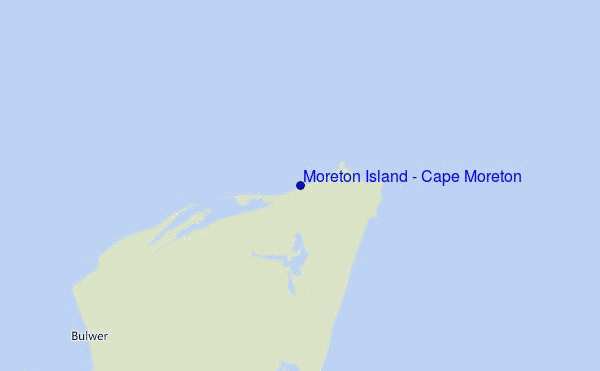 mappa di localizzazione di Moreton Island - Cape Moreton