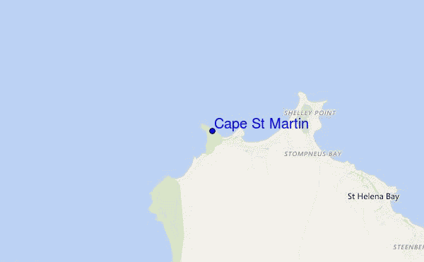 mappa di localizzazione di Cape St Martin