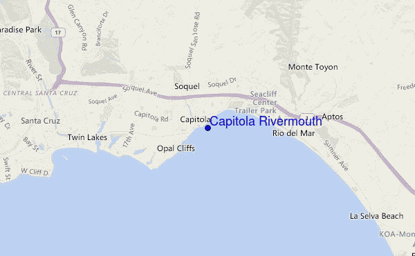 mappa di localizzazione di Capitola Rivermouth