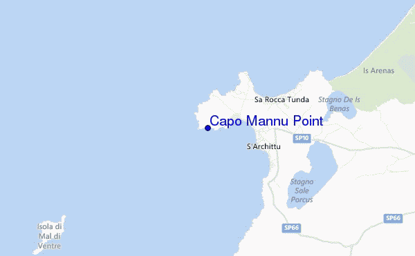mappa di localizzazione di Capo Mannu Point