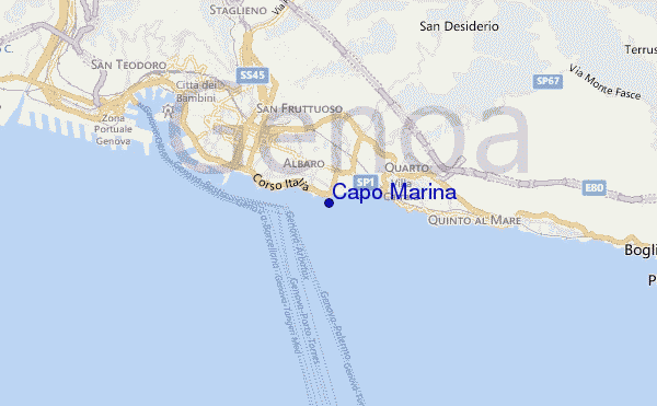 mappa di localizzazione di Capo Marina