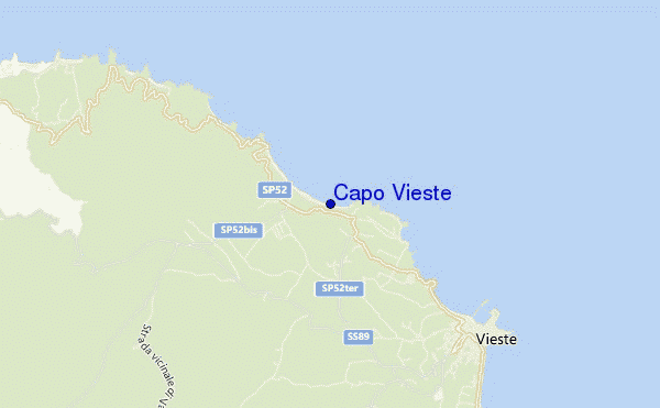 mappa di localizzazione di Capo Vieste