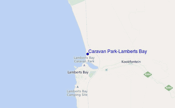 mappa di localizzazione di Caravan Park/Lamberts Bay