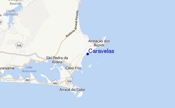 Caravelas Location Map