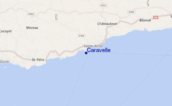 mappa di localizzazione di Caravelle