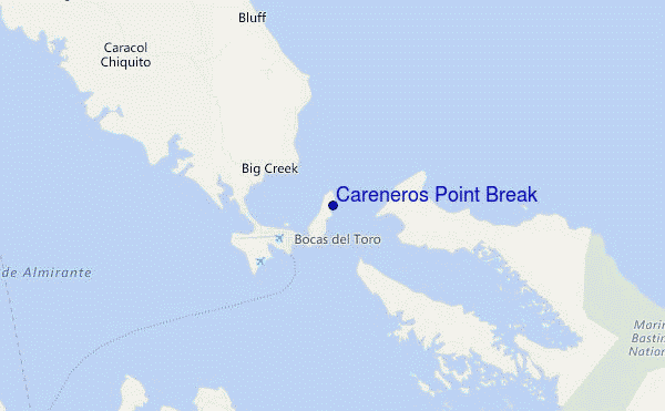 mappa di localizzazione di Careneros Point Break