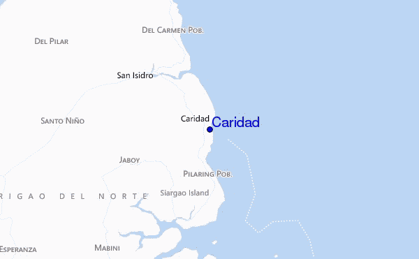 mappa di localizzazione di Caridad