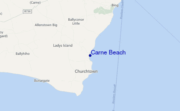 mappa di localizzazione di Carne Beach