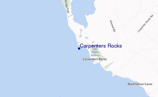 mappa di localizzazione di Carpenters Rocks