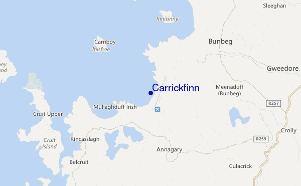 mappa di localizzazione di Carrickfinn