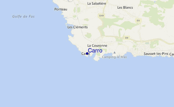 mappa di localizzazione di Carro