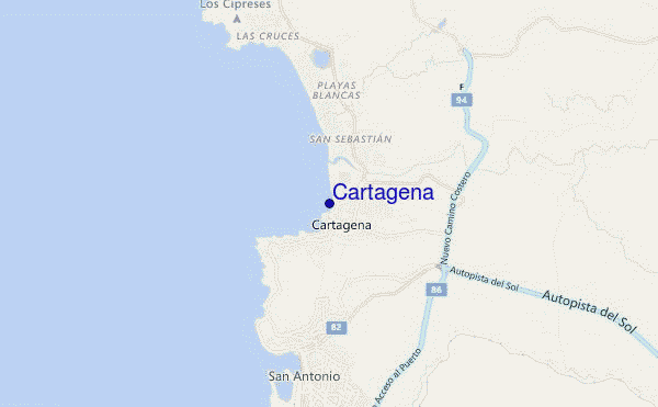 mappa di localizzazione di Cartagena