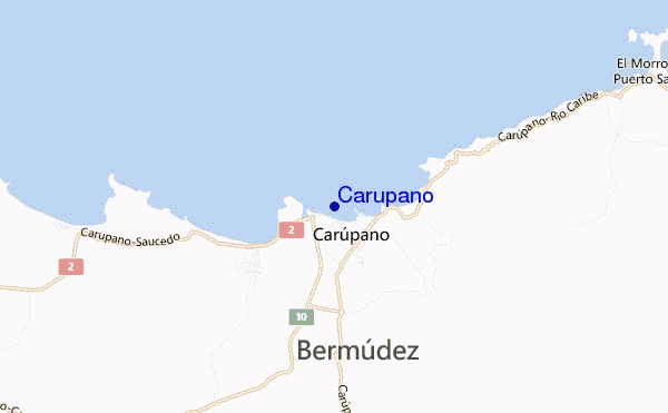 mappa di localizzazione di Carupano