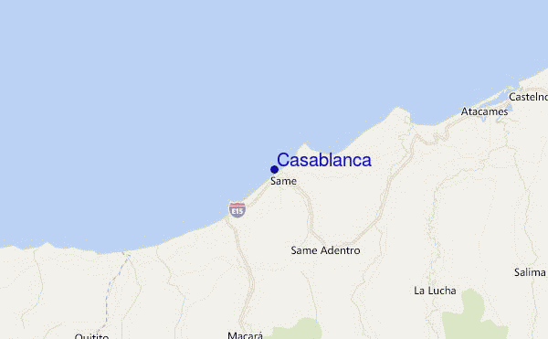 mappa di localizzazione di Casablanca