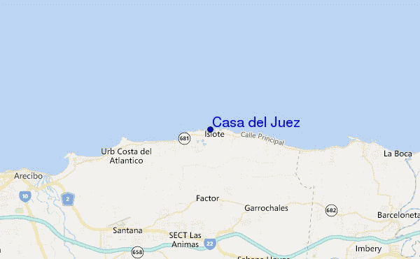 mappa di localizzazione di Casa del Juez