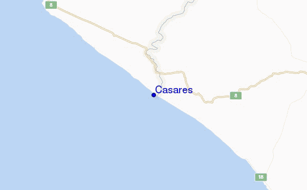 mappa di localizzazione di Casares
