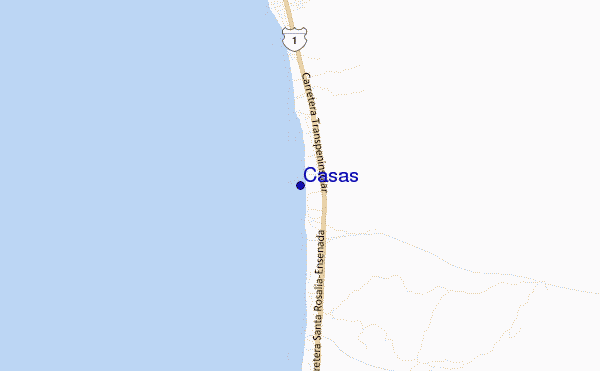 mappa di localizzazione di Casas