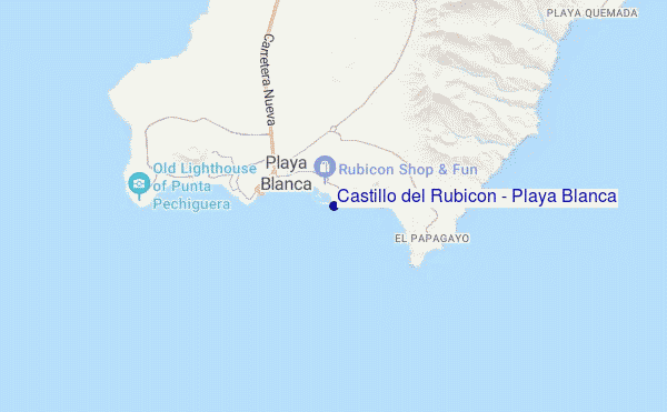 mappa di localizzazione di Castillo del Rubicón - Playa Blanca