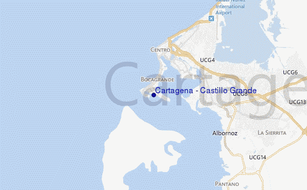 mappa di localizzazione di Cartagena - Castillo Grande