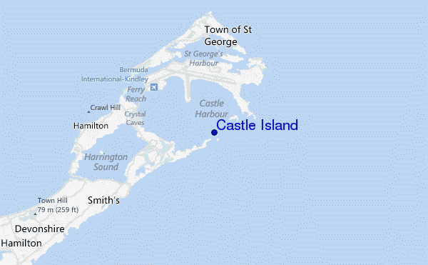 mappa di localizzazione di Castle Island