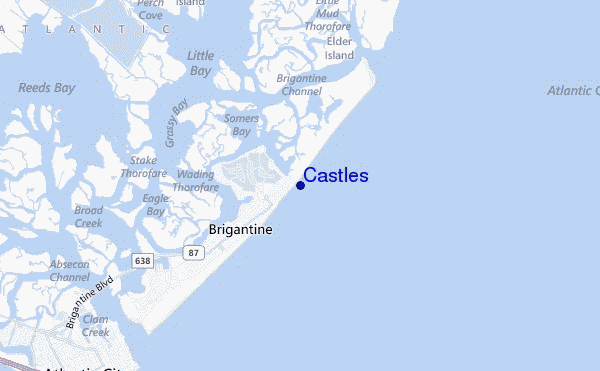 mappa di localizzazione di Castles