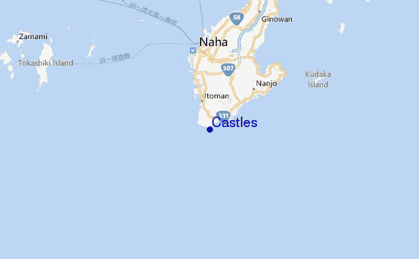 Castles Location Map