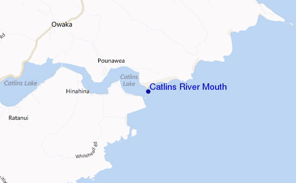 mappa di localizzazione di Catlins River Mouth