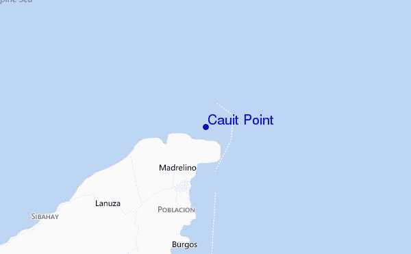 mappa di localizzazione di Cauit Point