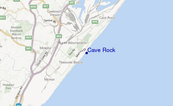 mappa di localizzazione di Cave Rock