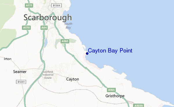 mappa di localizzazione di Cayton Bay Point