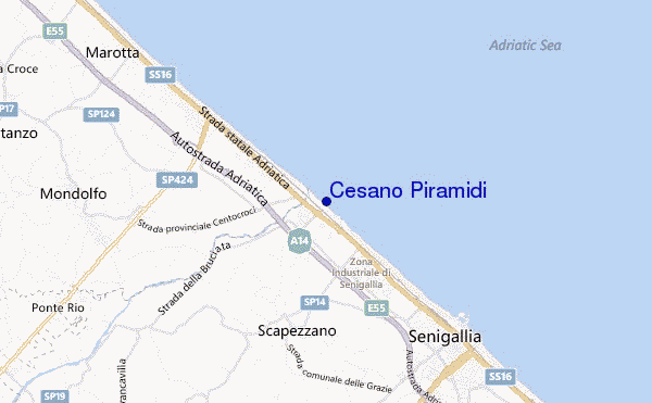 mappa di localizzazione di Cesano Piramidi