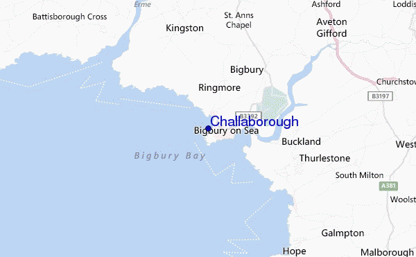 mappa di localizzazione di Challaborough