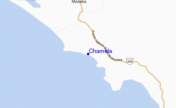 mappa di localizzazione di Chamela