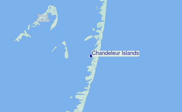 mappa di localizzazione di Chandeleur Islands