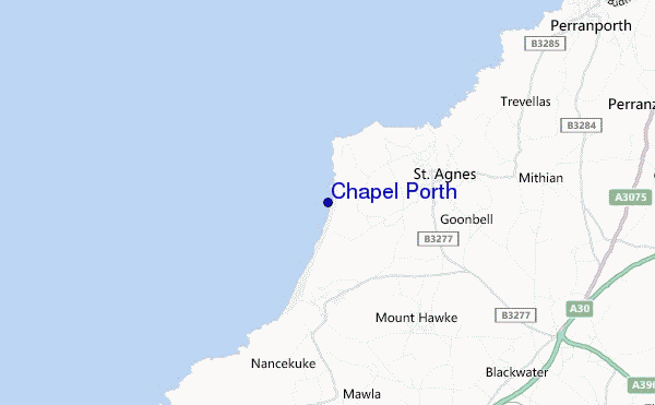 mappa di localizzazione di Chapel Porth