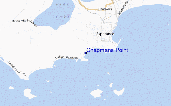 mappa di localizzazione di Chapmans Point