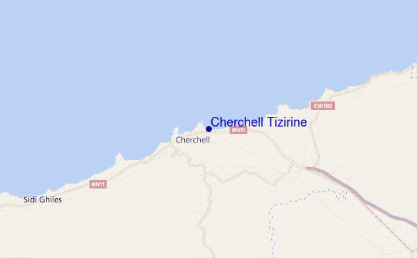 mappa di localizzazione di Cherchell Tizirine