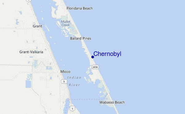 mappa di localizzazione di Chernobyl
