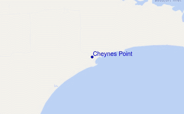 mappa di localizzazione di Cheynes Point