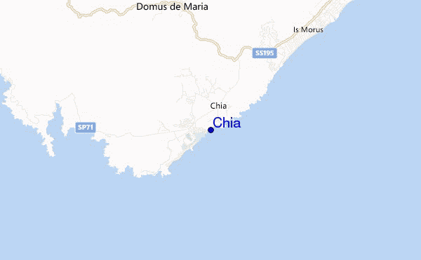 mappa di localizzazione di Chia