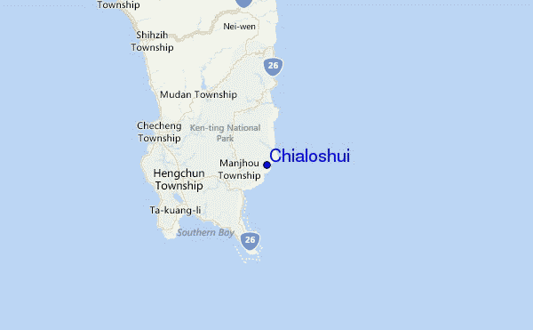Chialoshui Location Map