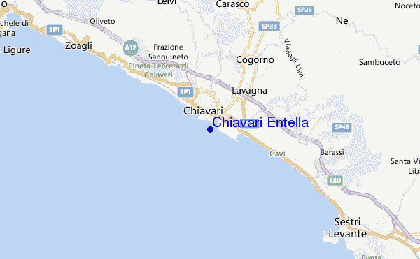 mappa di localizzazione di Chiavari Entella