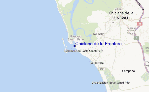 mappa di localizzazione di Chiclana de la Frontera