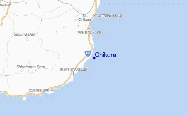mappa di localizzazione di Chikura