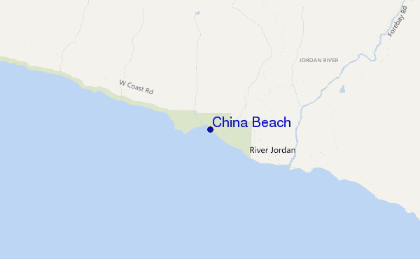 mappa di localizzazione di China Beach