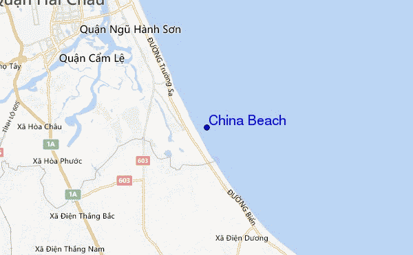 mappa di localizzazione di China Beach